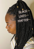 Black Lives Matter Hair Pins - Silver